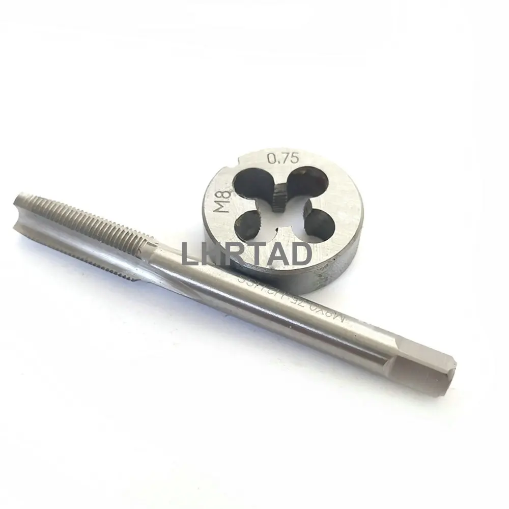 Right/left hand thread tap and round die set M3 M4 M5 M6 M7 HSS Metric ISO machine Taps dies sets M8 M9 M10 M12 M14 M16 2PCS