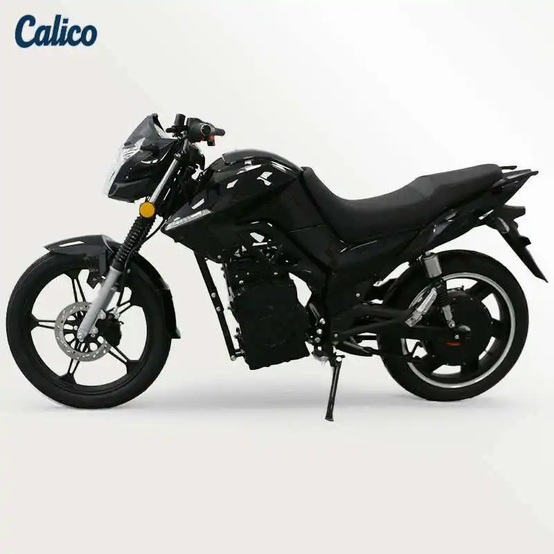 Calico Brand Electric Motorcycle with A Speed of 180km/h, Using Inverted Shock Absorption Central Motor and Wheel Hub Motor