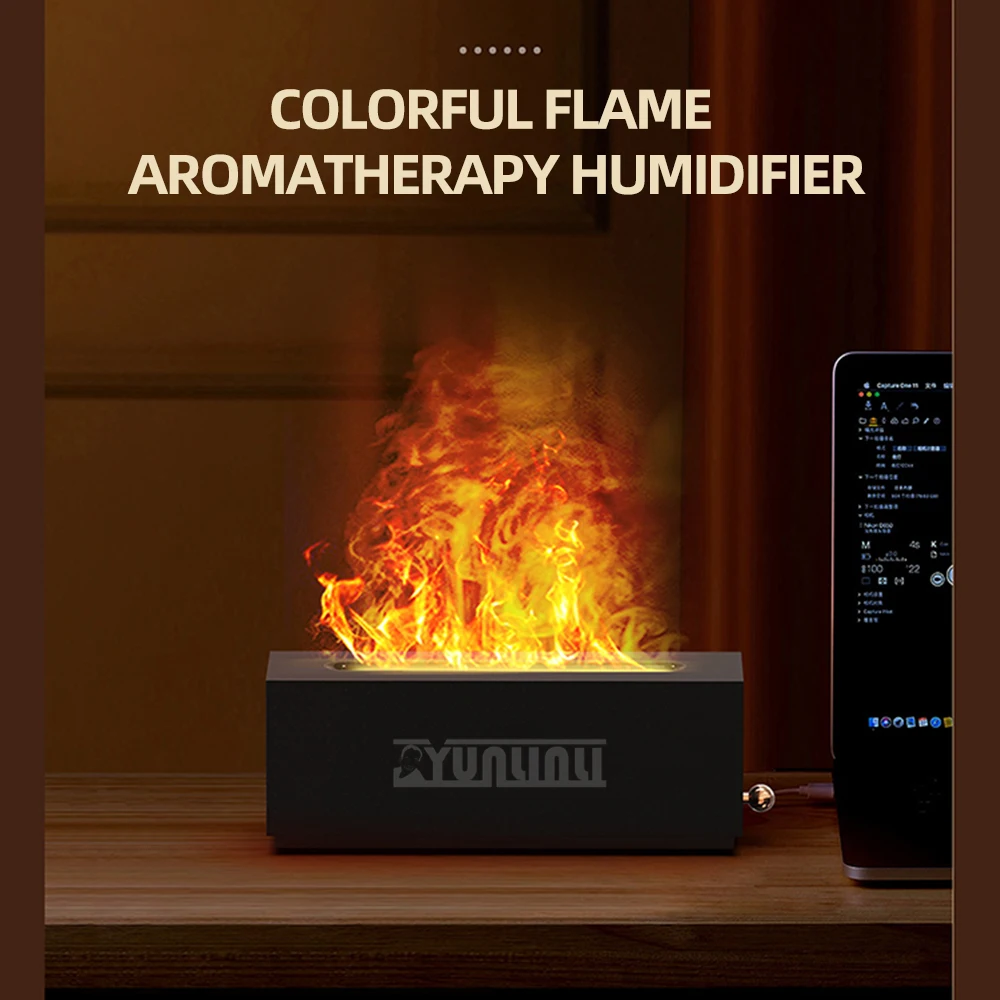 Haushalts be feuchter de ambiente Flammen luftbe feuchter Duft diffusor tragbarer Diffusor für ätherische Öle