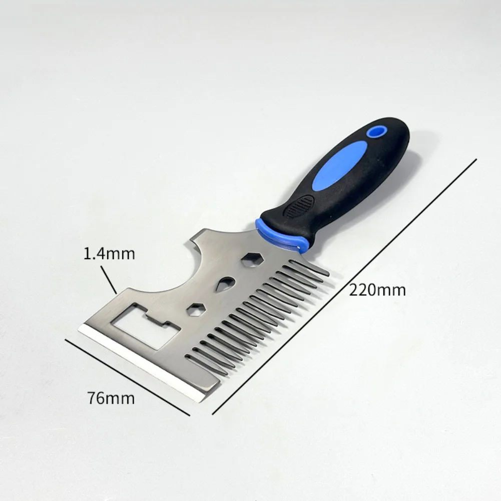 Farbschaber-Werkzeug, Edelstahl-Pinselwalzen-Reinigungswerkzeug, 0,4–1,4 mm Klingenstärke, robustes Farbschaber-Werkzeug