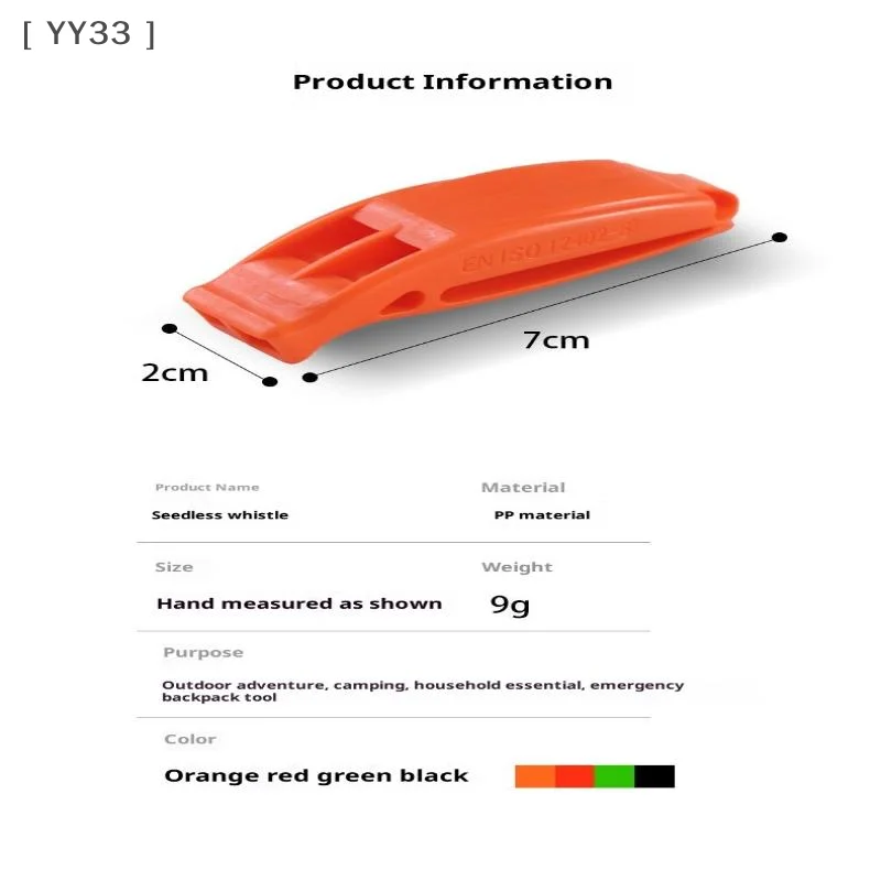 Dual-Frequency Survival Whistle High-Pitch Dolphin Sound Emergency Whistle with Lanyard for Outdoor & Disaster〔YY33〕