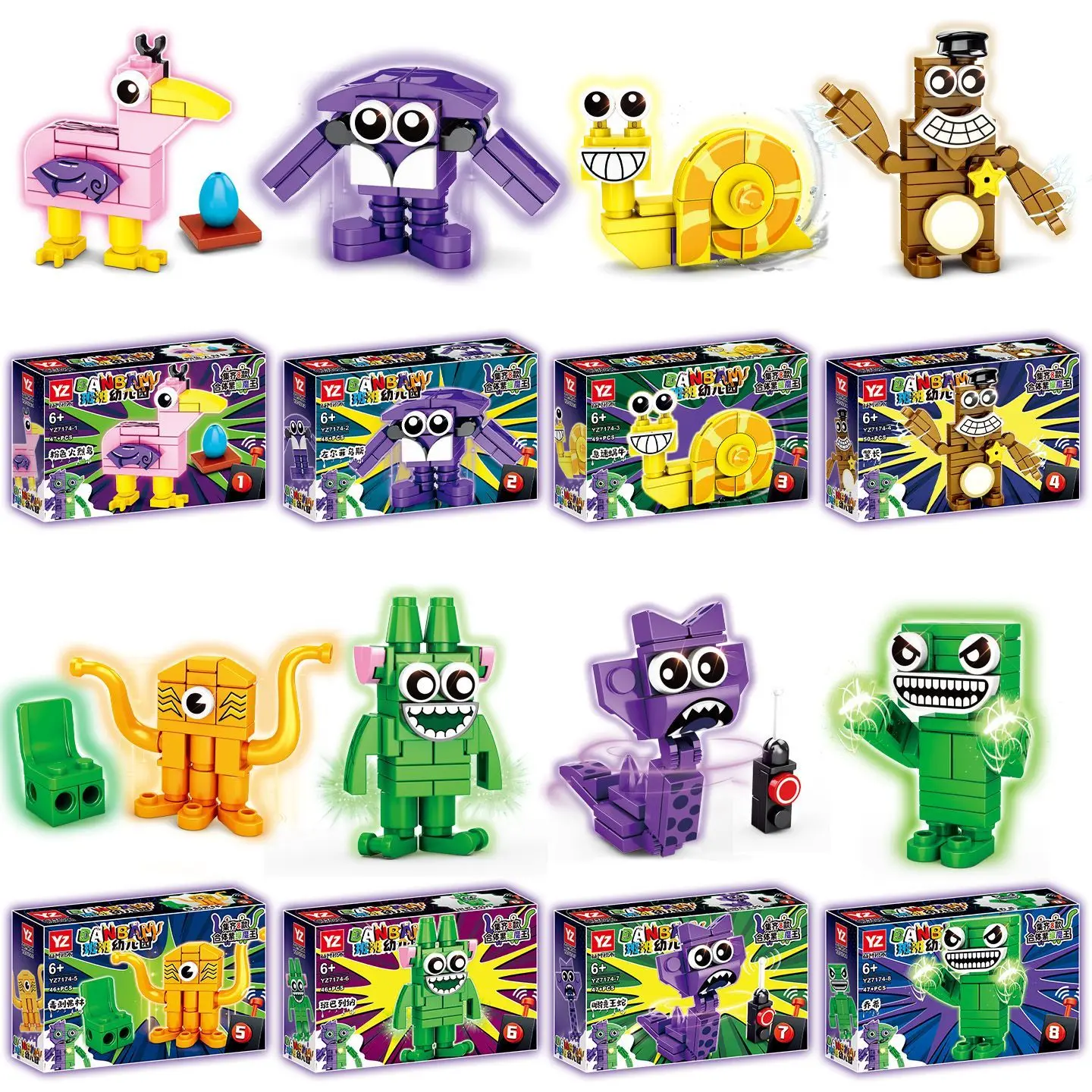 MOC Garten de BanBan tous les membres figurines blocs de construction ensemble jouets éducatifs jeu d'horreur Jumbo Josh briques enfants cadeau éducatif
