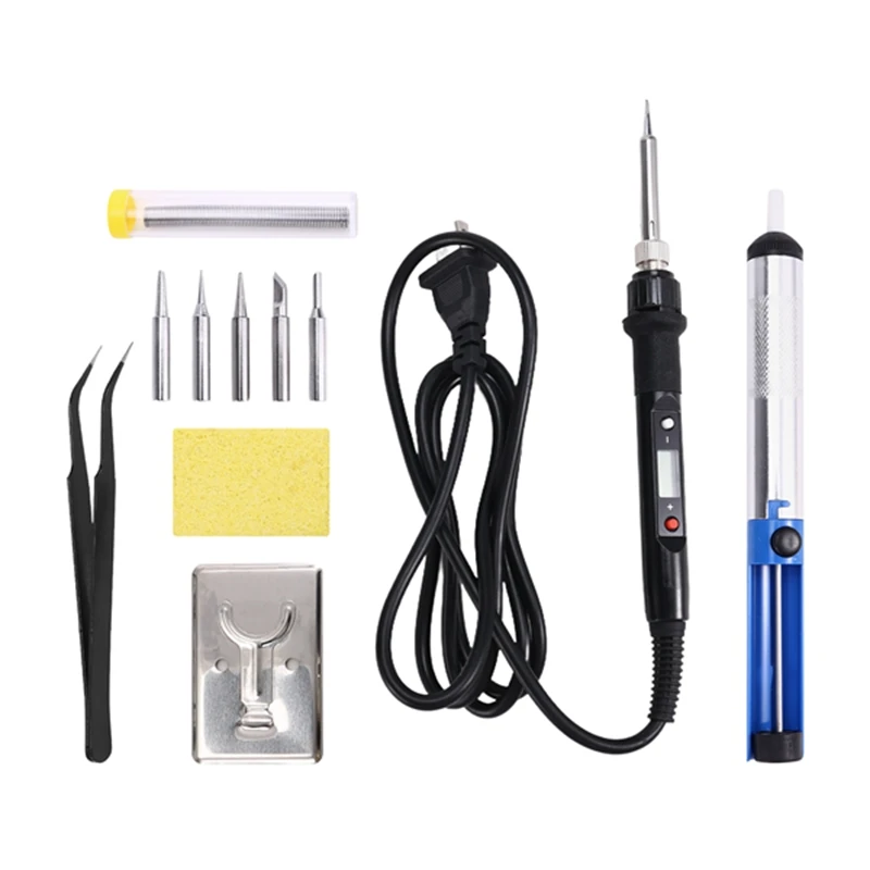 

A68P-80W Digital Soldering Iron Kit LCD Display, Adjustable Welding Solder Tin With Iron Tips Repair Tools