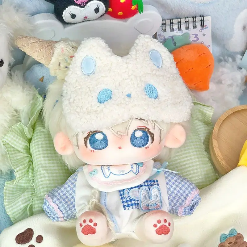 20cm Cute Plush Doll Figure Kawaii Cotton Doll Cartoon Figurine Waist Suit Can Change Clothes Ornament Plush  Childrent Gifts