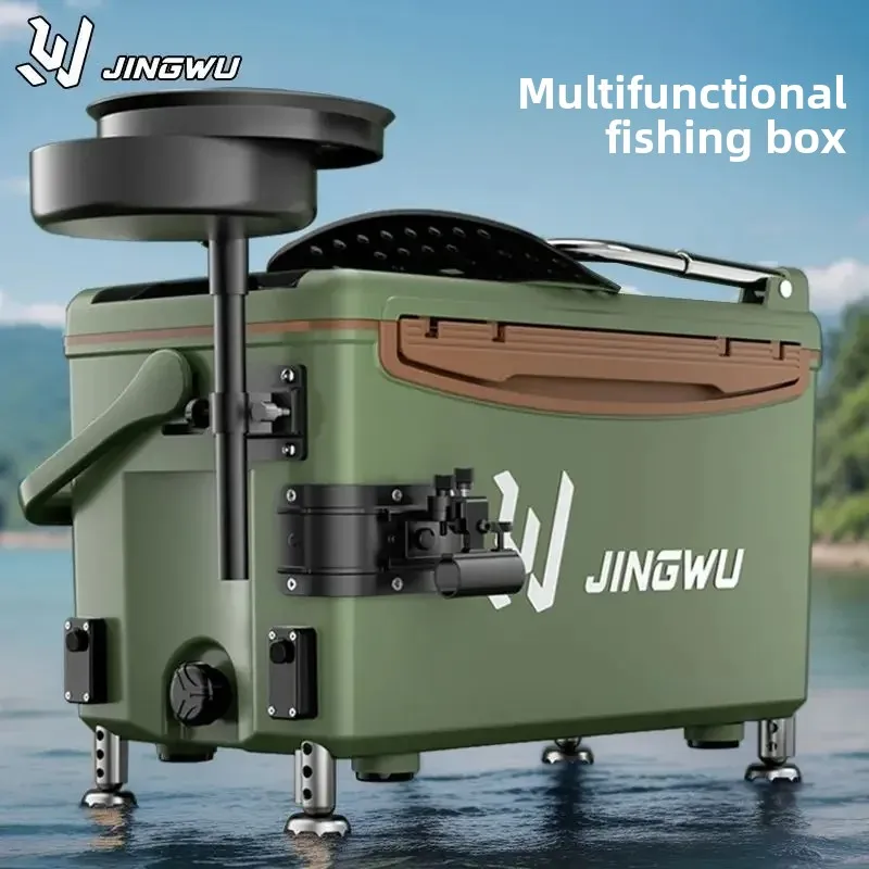 

Multi-functional Fishing Box, Complete Set of Free Installation, Multi Capacity, Can Be Seated, Fishing Tackle Boxes