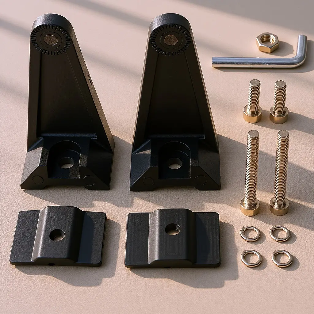 

Universal Side Mount LED Light Bar Bracket for Truck Raise Height Improve Cooling Anti Vibration Rubber Pad Light Bar Bracket