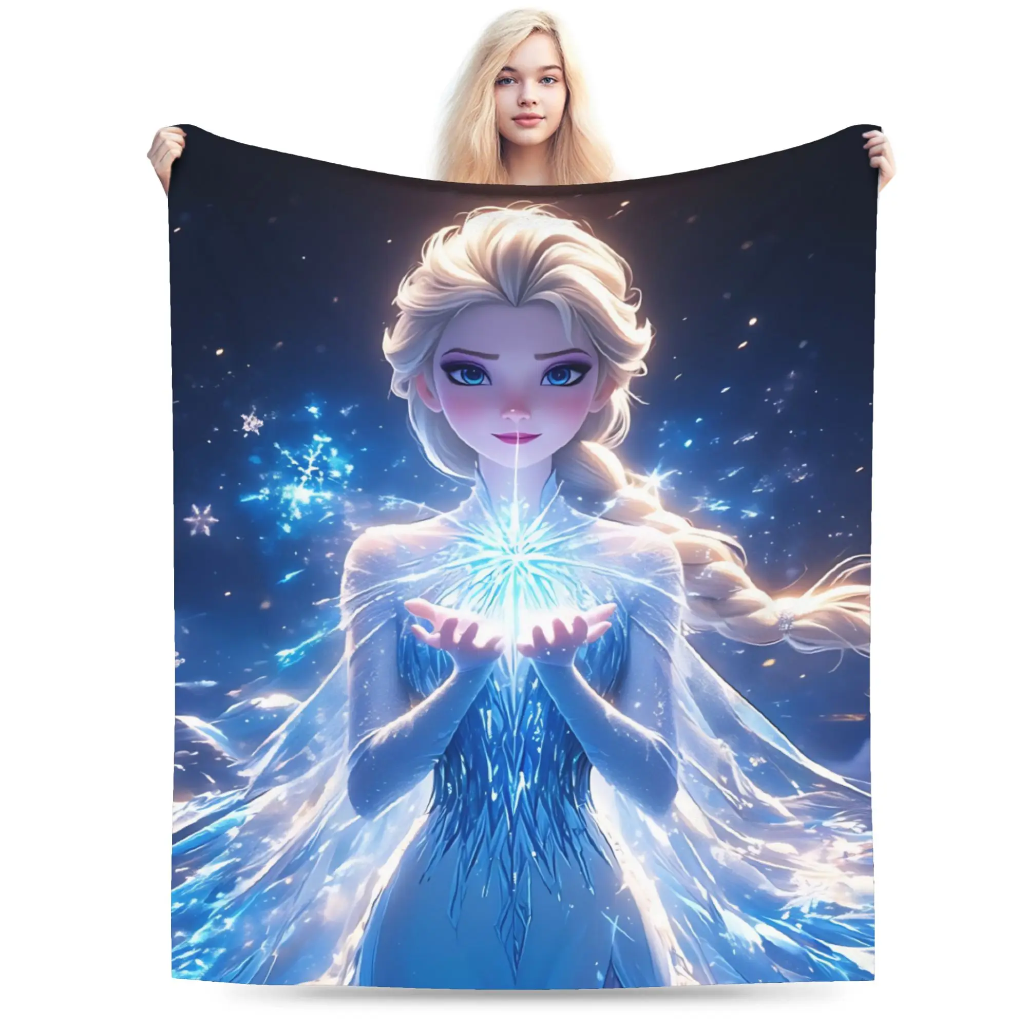 

Одеяла Эльзы «Холодное сердце», бархатные летние дышащие мягкие одеяла для дома, уличного одеяла