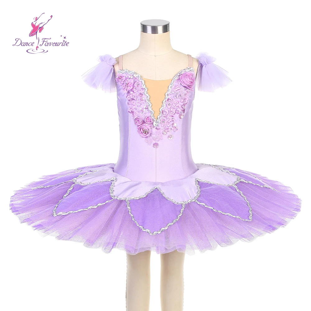 

Dance Favourite Ballet Tutus BLL522 Lilac Spandex with Purple Tulle Ballet Tutu Stage Performance Ballet Costumes