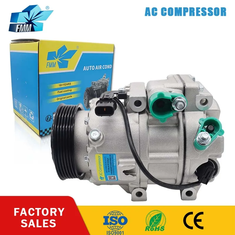 

FMM VS18E A/C AC Compressor for Hyundai SANTA FE 2.0/2.4 2013-2018 977011U500 97701-1U500 5513157 6513157 7513157 2011337