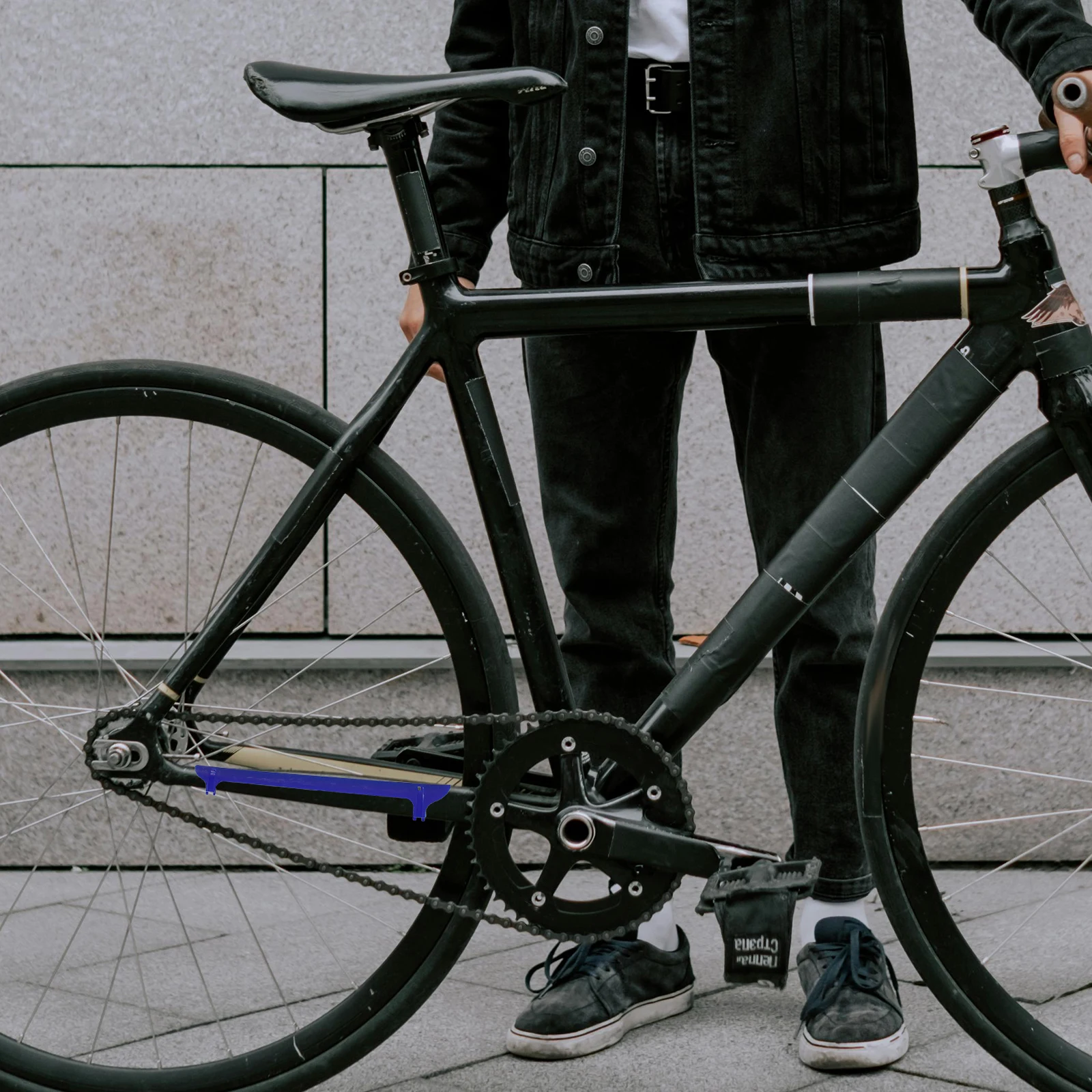 

6 Pcs Plastic Chainstay Protectors Scratch Resistant Covers for Mountain Bike Road Folding Bike Frame Protection