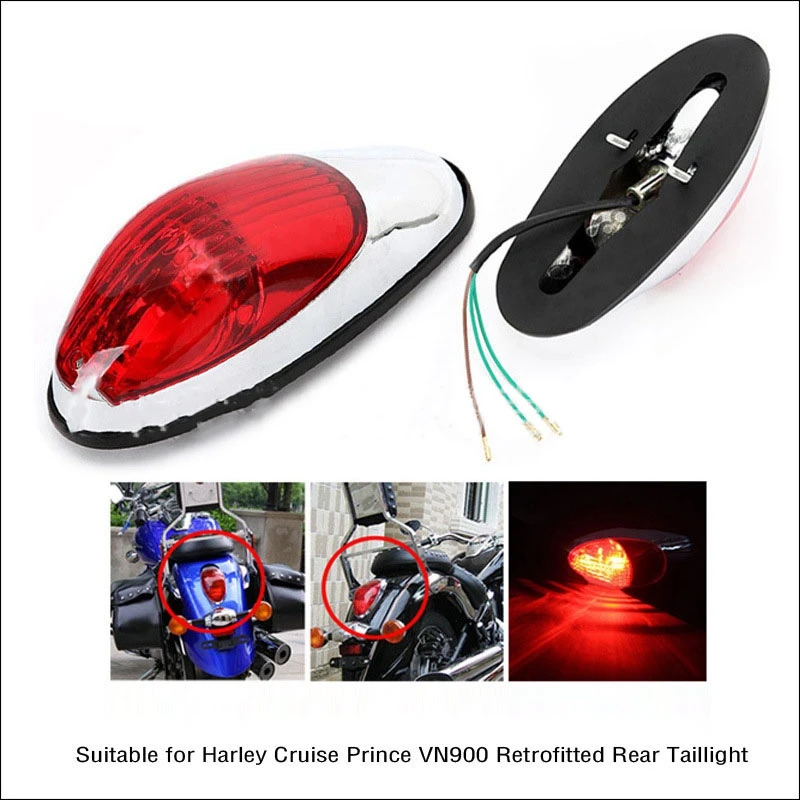 Motorbike Brake Light Tail Light Rear Indicator For Honda Shadow VLX400 Magna250 image 5