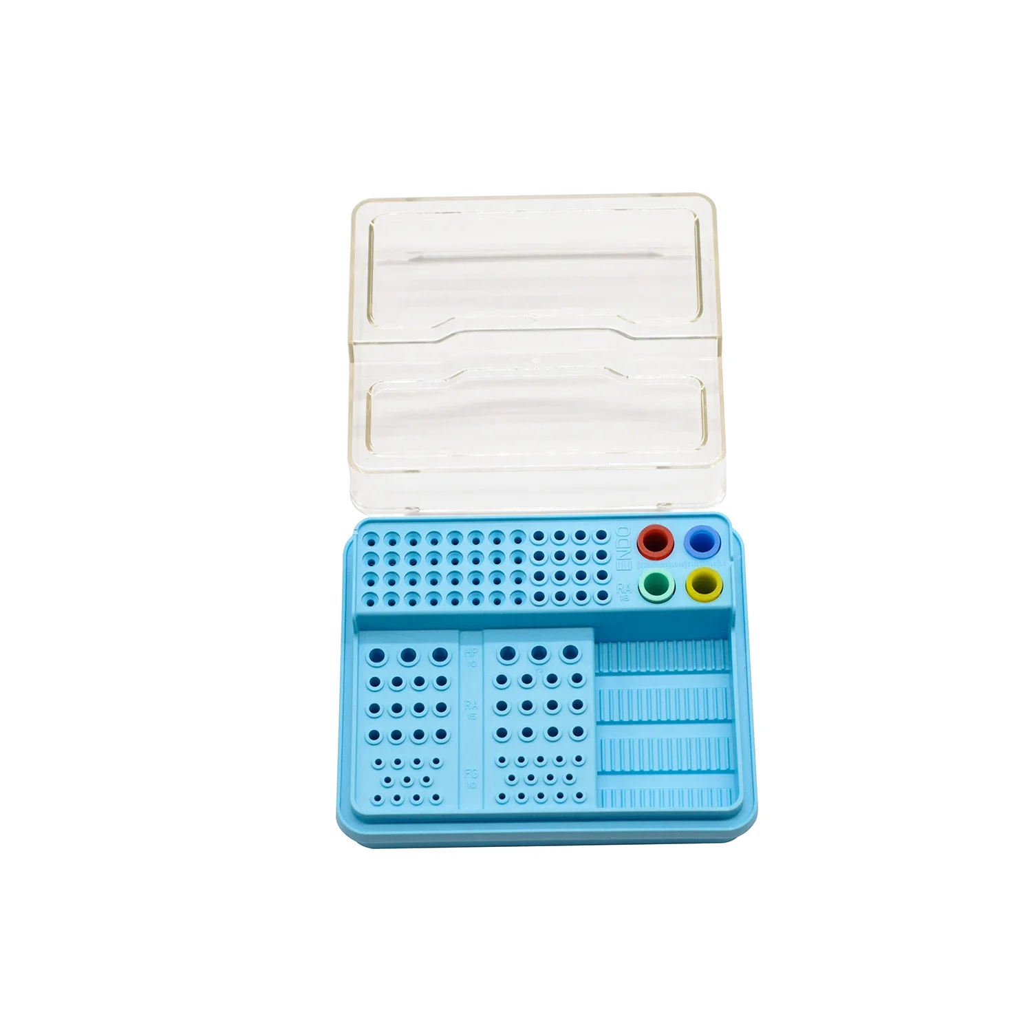 1pc Dental Endo Files Sterilization Box Diamond Burs Boxes Dental Instrument Drills Block Holder For Burs Gutta Percha S023