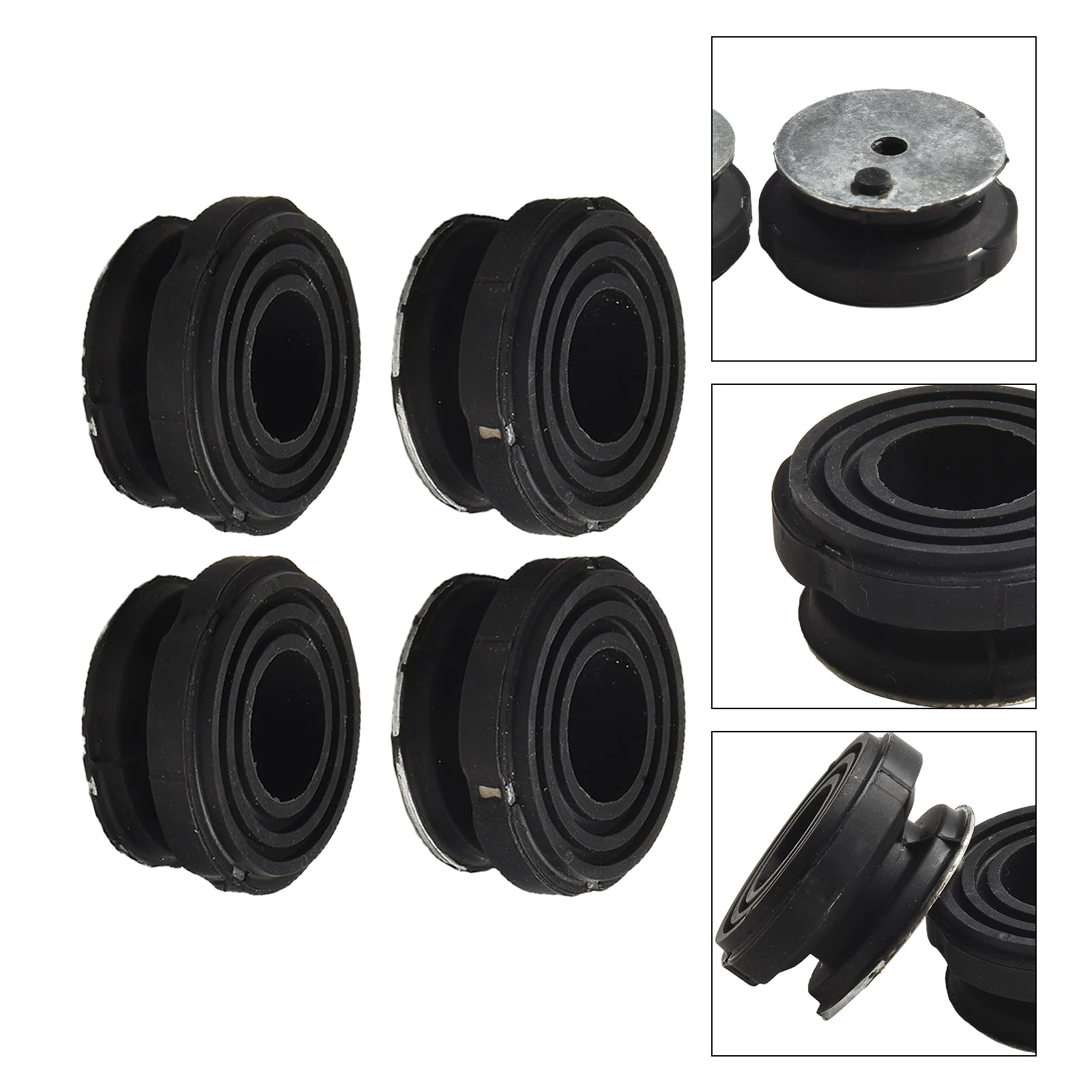 4Pcs Black Rubber Generator Bottom Foot For For For Honda EB2000i EU2000i Replaces 68325-Z07-003 Anti Vibration Pad Lawn Mower P