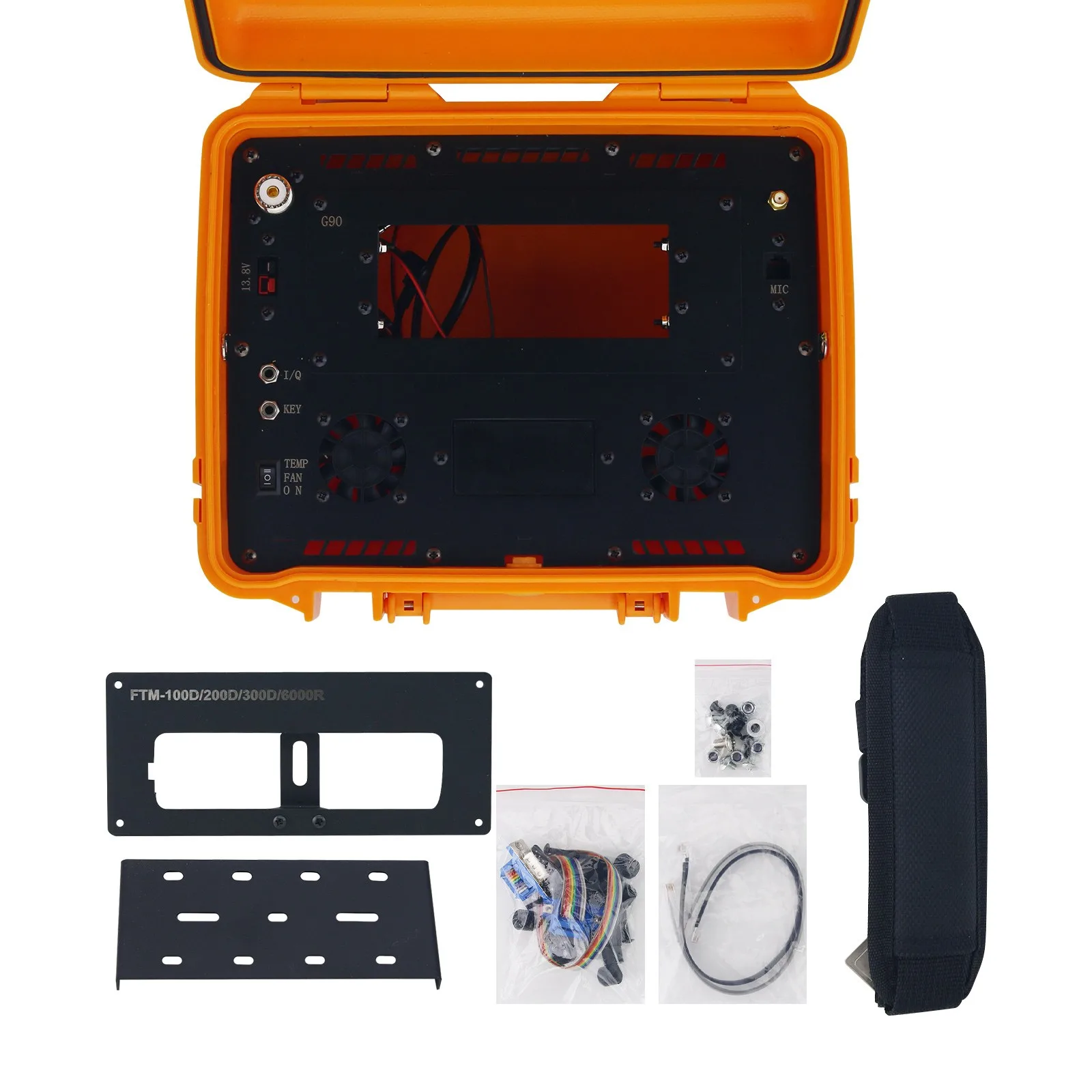 HamGeek 5-In-1 Waterproof Radio Box Transceiver Box for XIEGU G90/G90S/G90N and YAESU FTM-100D