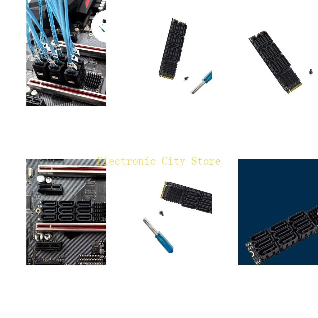 

Сервер 9 порт PCIE SATA3 Адаптер 6 Гбит / с для тяжелых вычислений HU8D