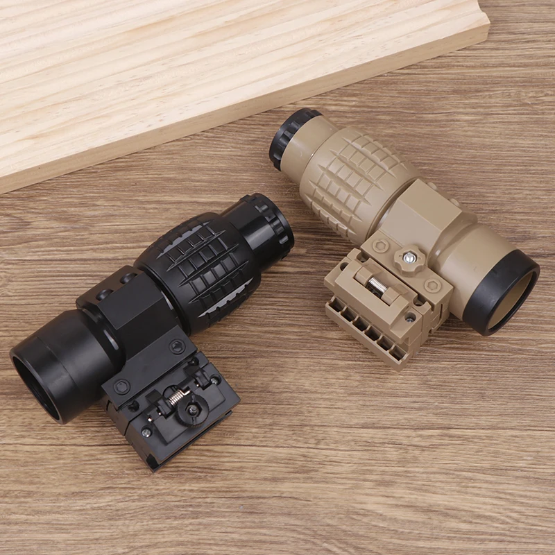 Adjustable Sight Magnifier Scope Compact Sights With Flip Up Cover Fit For 20mm 21mm Rail Mount Toys Telescope Accessories