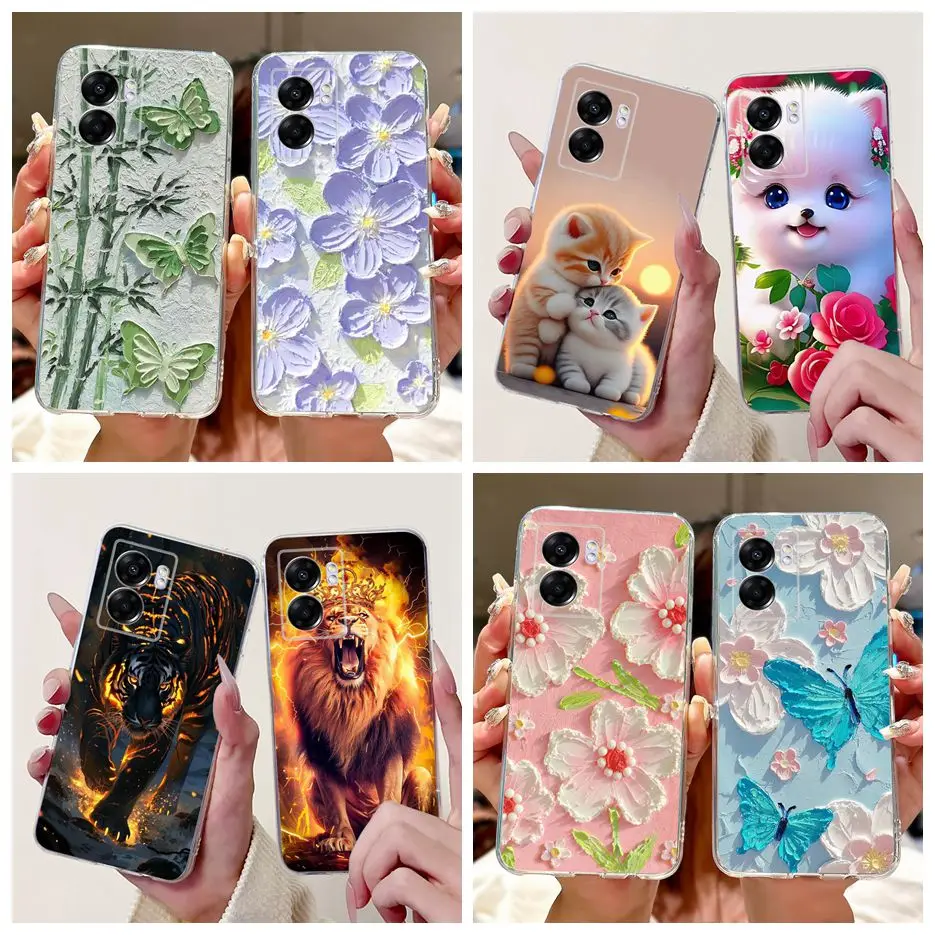 For Oppo A77 5G Case CPH2339 New Luxury Painted Cover Soft Silicone Phone Case For Oppo A77s A 77 OppoA77 4G CPH2385 Coque Shell