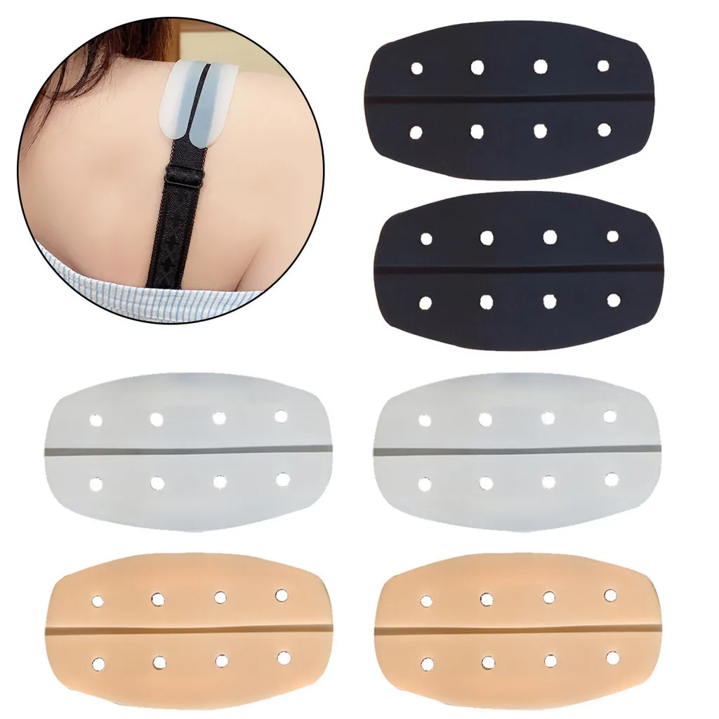 2024 New Non-Slip Silicone Decompression Shoulder Gasket Holder Invisible Cushions Relief Pads Soft Breathable Shoulder strap