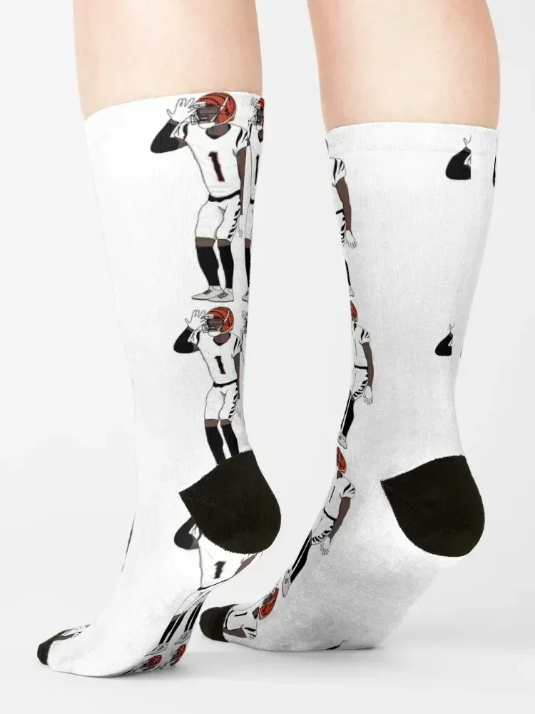 Ja'Marr Chase Socks essential Stockings compression professional running retro Men's Socks Luxury Women's