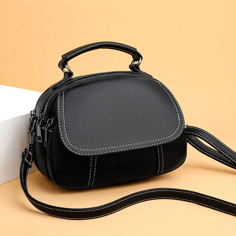 High Quality Fashionable Retro PU Leather Crossbody Bag Classic Small Shoulder Crossbody Bag Women\'s Luxurious Shell Handbags