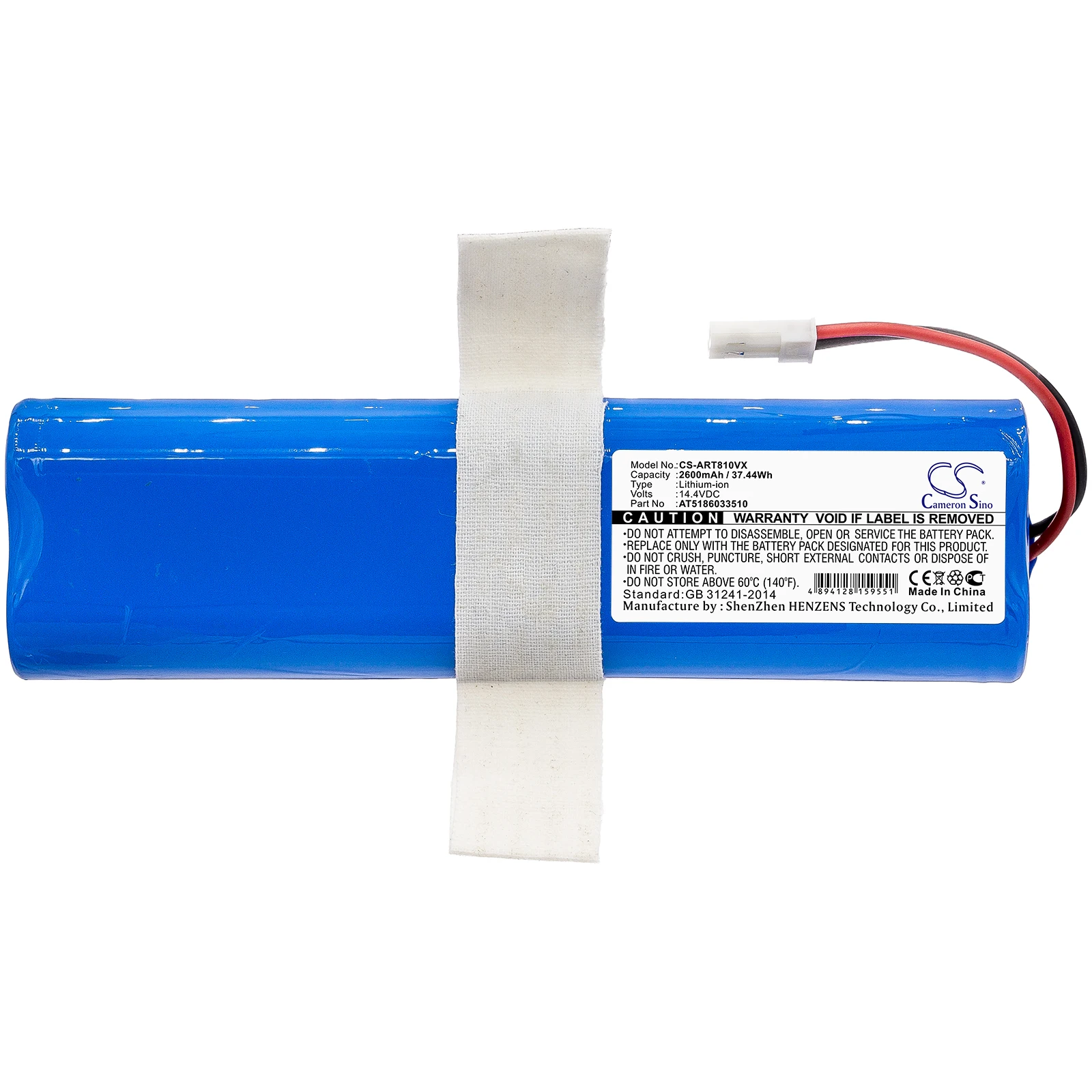 

2600mAh Battery For Pure Clean PUCRC90 Rotating 2713 2718 Ariete 00P271310AR0 AT5186033510 2600mAh Type Li-ion Voltage 14.4V Rat