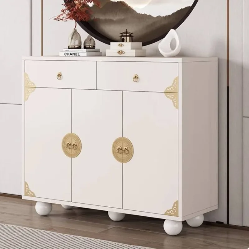 تصميم خزانة خذاء على الطراز الإيطالي مقاومة للغبار باللون الأبيض الفاخر الضيق لغرفة المعيشة خزانة خذاء أدراج Szafka Na Buty أثاث المنزل