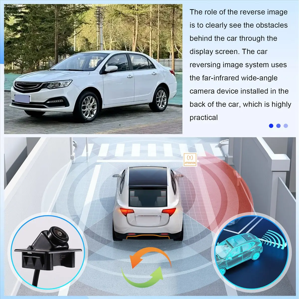 Super Sale Car BackUp Rearview Camera Assembly 01734554 for Geely Vision 2018-2019 Back View Reverse Park Assist Camera