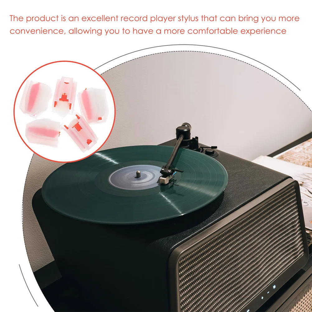 

10Pcs Record Player Needles Sturdy Lightweight Compatible Various Models Clear Playback Experience Record Player Needle
