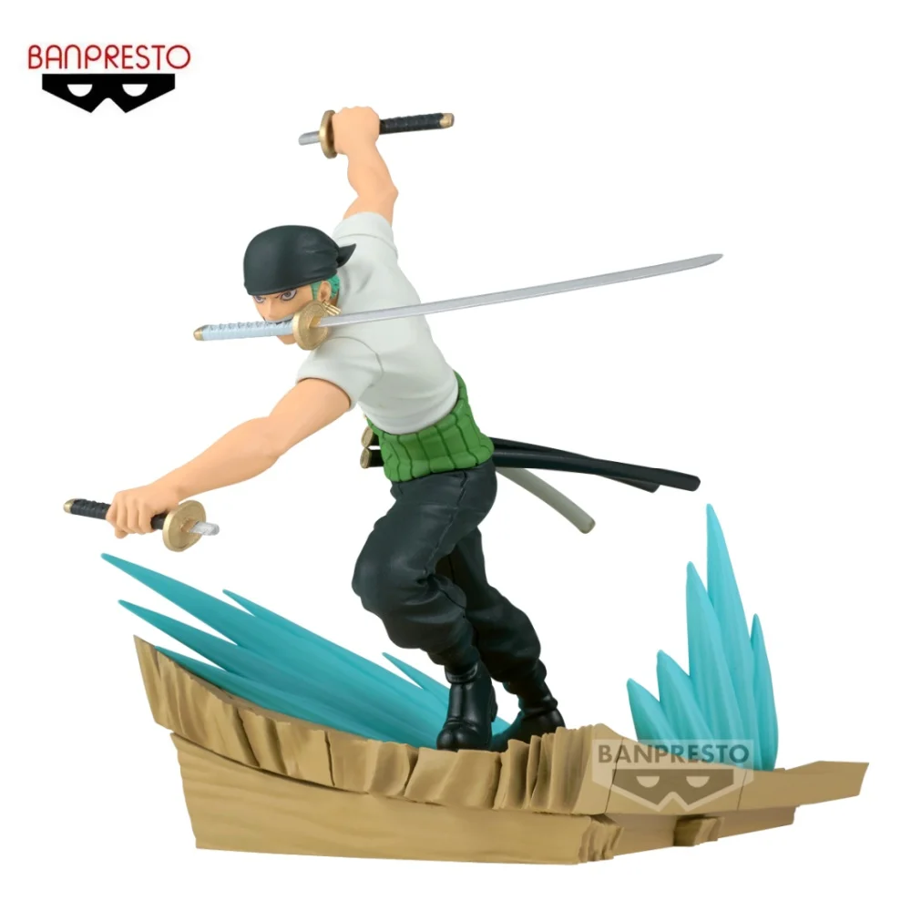 BANDAI ONE PIECE Anime Roronoa Zoro muslimate Action Figures Model Figurine Original figuards Birthday Decoration Toys