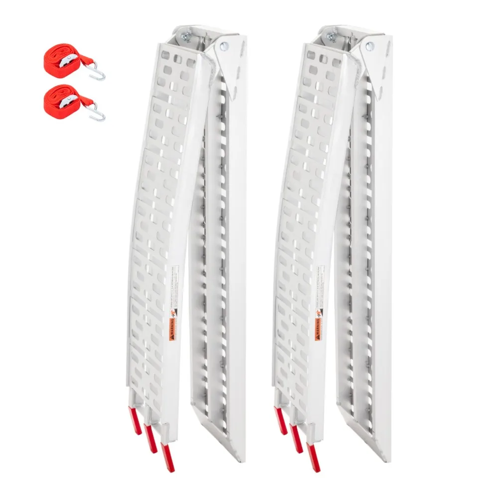 Pair 84" Aluminum Folding Loading Ramps for ATV/UTV Motorcycle 1500Lbs Capacity