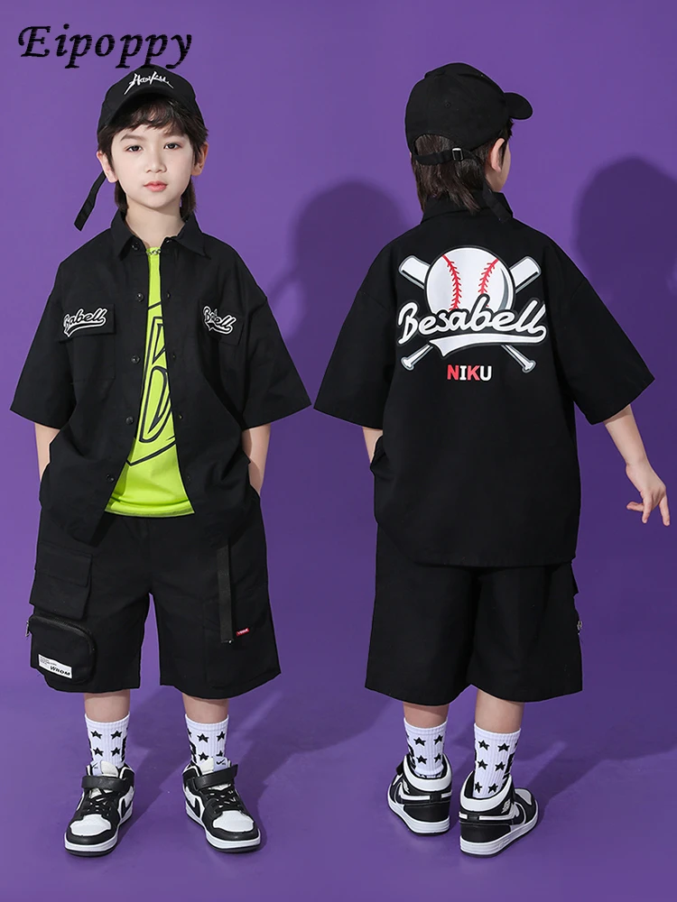 Hip Hop Children's Trendy Clothes Cool Handsome Hip Hop Suit Children's Hip Hop Performance Clothes Girls