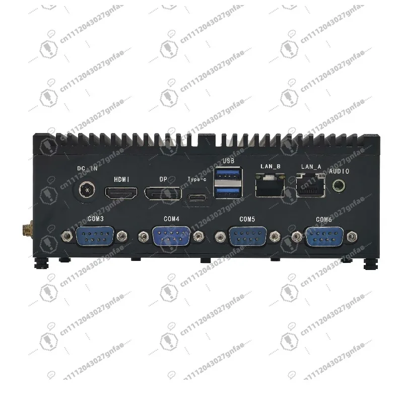4K Black Portable Mini Computer N95 Type-C 6 * COM 12V~ 24V Power Input DDR5 RAM Computer WiFi Bluetooth M.2 2280