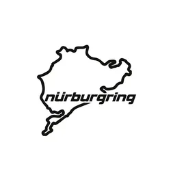 Car sticker racing car road racing Nürburgring creative fashion window PVC waterproof and sunscreen 15CM