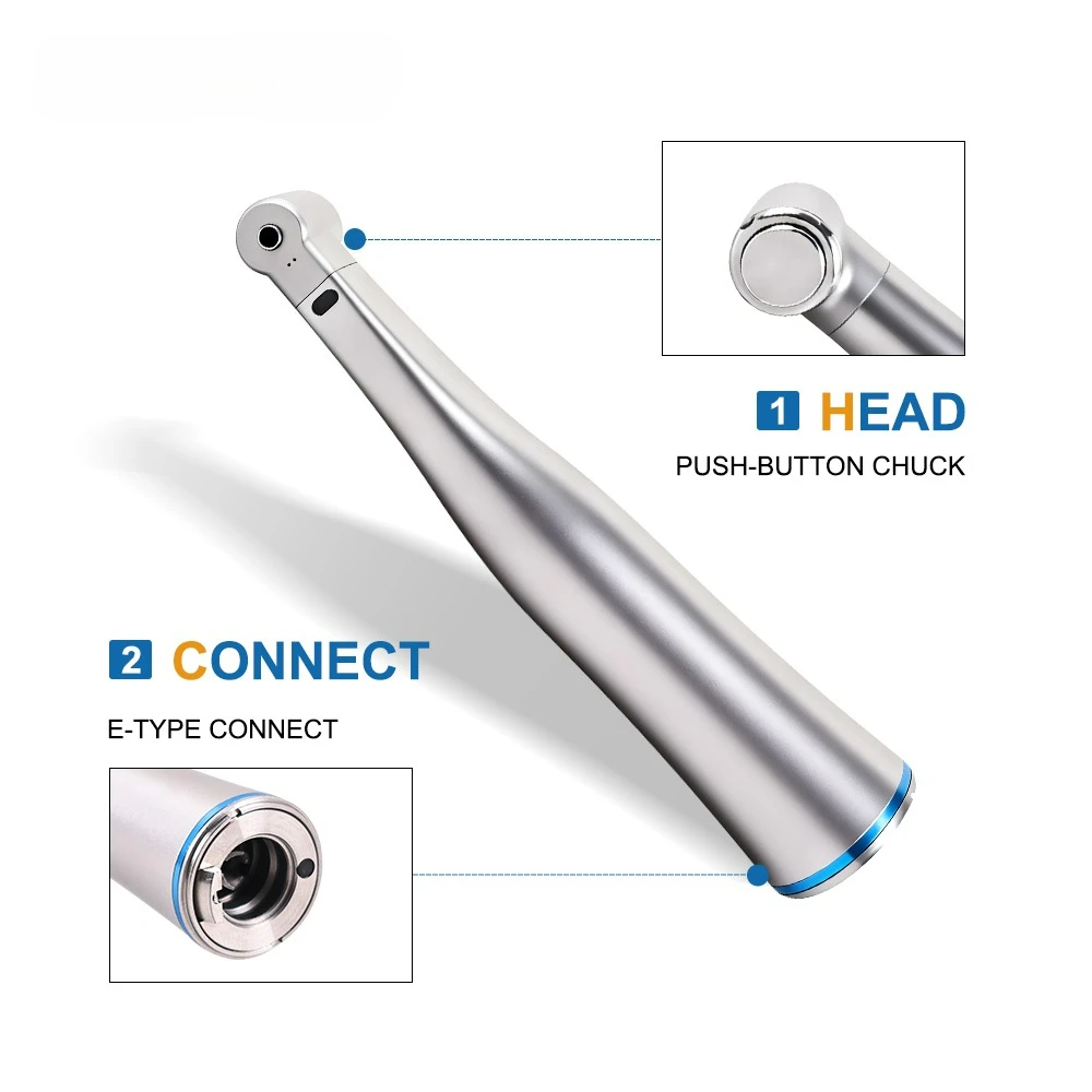 Tandheelkundige Borstelloze Elektrische Micromotor LED Micromotor Werk met 1:1/1:5 Glasvezel E-type Contra Hoek Handstuk Tandarts Gereedschap