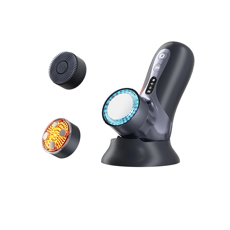 Équipement de beauté EMS Vibration RF lumière rouge et bleue Lifting du visage dispositif de beauté de la peau outils de soins de beauté du visage