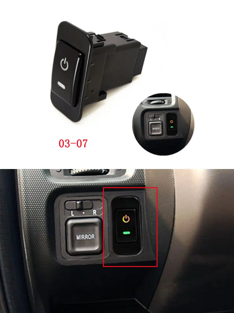 1PC LED DRL Fog Light Spotlight Vehicle monitoring Music Power Supply Radar Switch Button For Honda Fit 04-07