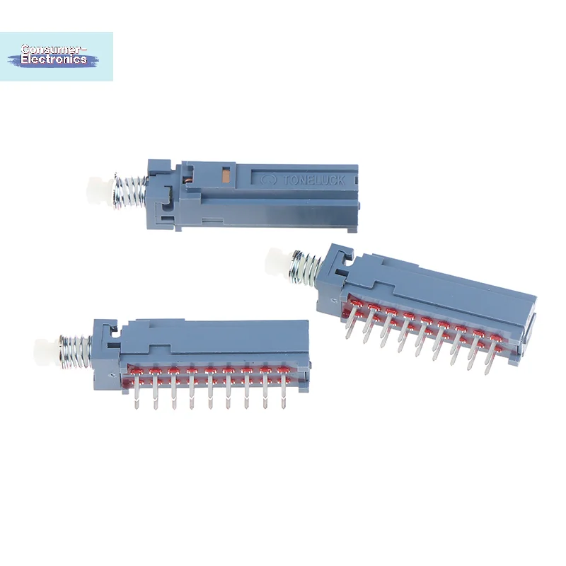 【1/3Pcs MPNS6A MPN-S6-A Self-locking 6-knife 18-pin Keyboard Switch 6-way Power Switch With Lock】