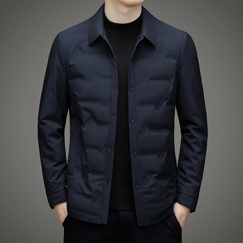 2024 nova chegada jaqueta de inverno 90% pato branco para baixo jaquetas homens, moda masculina engrossar quente parkas casaco de alta qualidade masculino