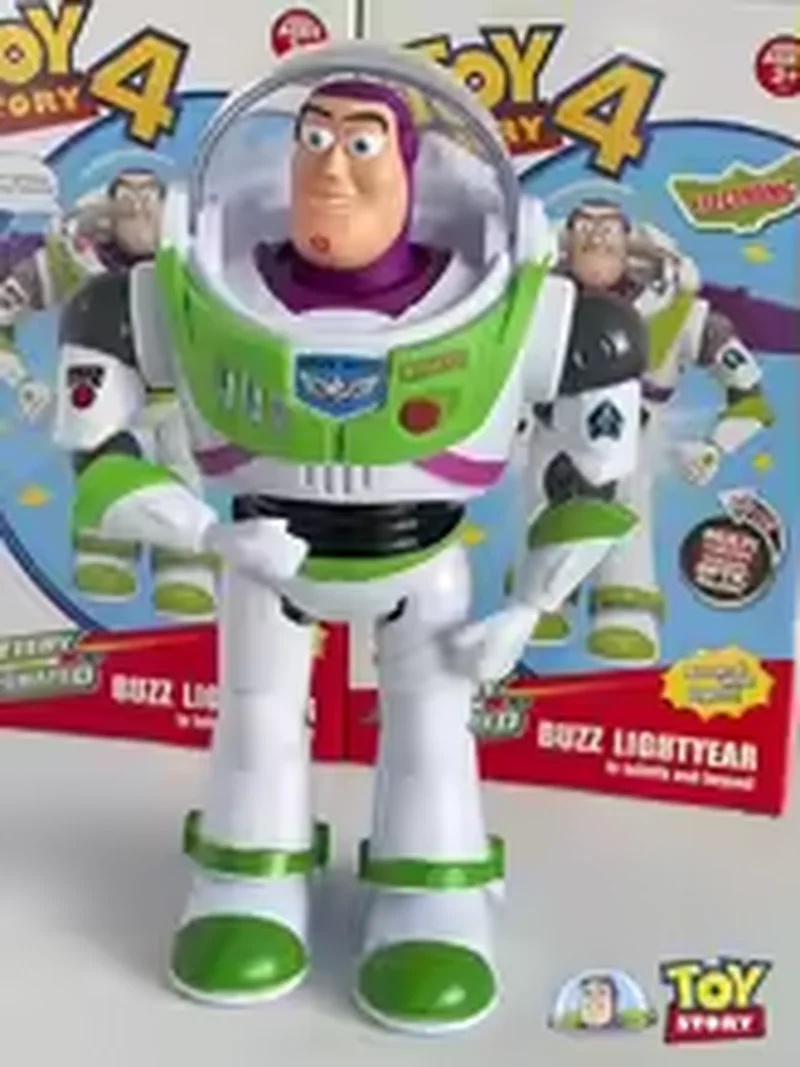ディズニートイストーリーバズ・ライトイヤー漫画フィギュアモデルおもちゃ光と音のおもちゃ子供のための収集おもちゃデスクトップ装飾