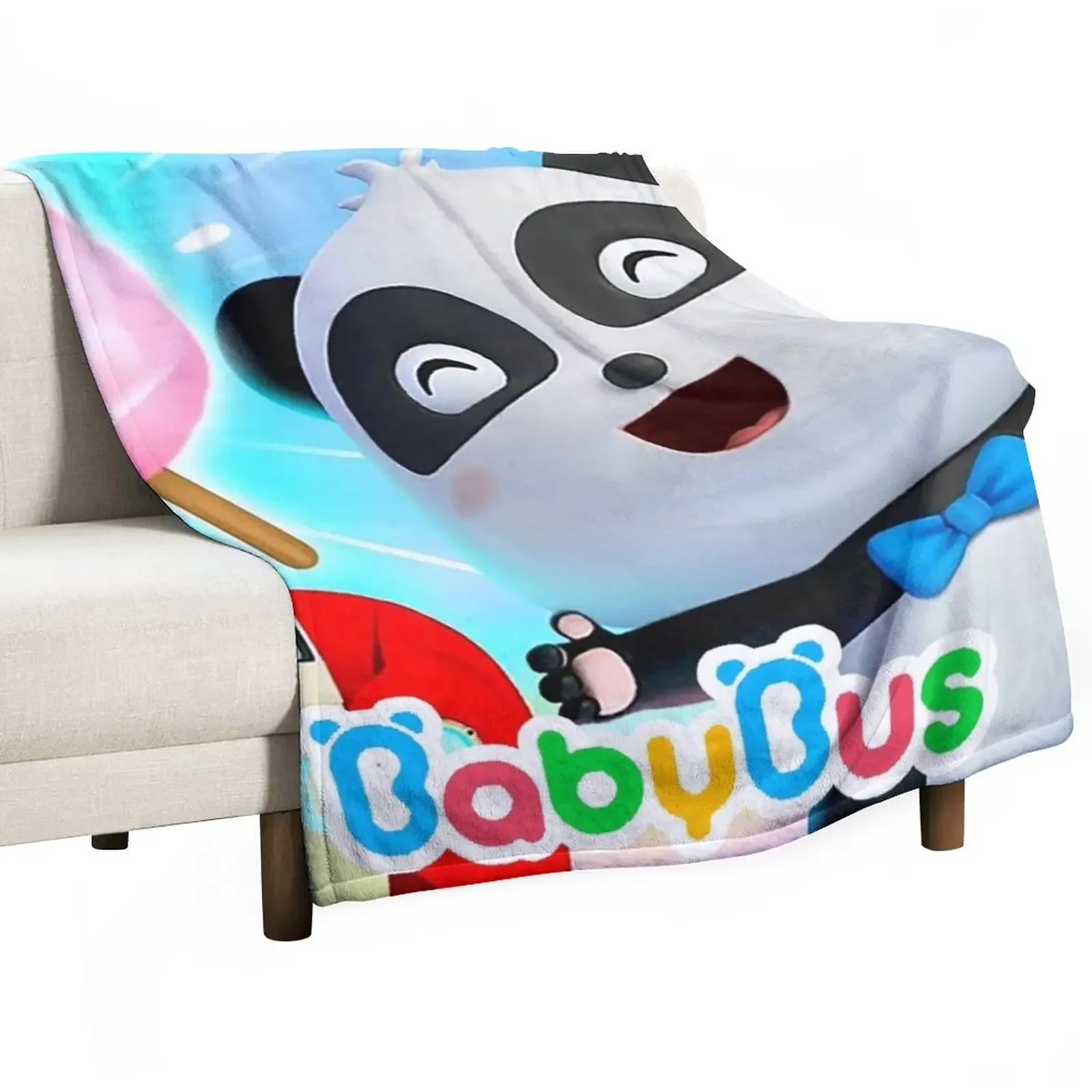 

Fourbus New BabyBus Baby Bus for kids 2020 Throw Blanket Summer Bedding Blankets throw blanket for sofa Polar blanket