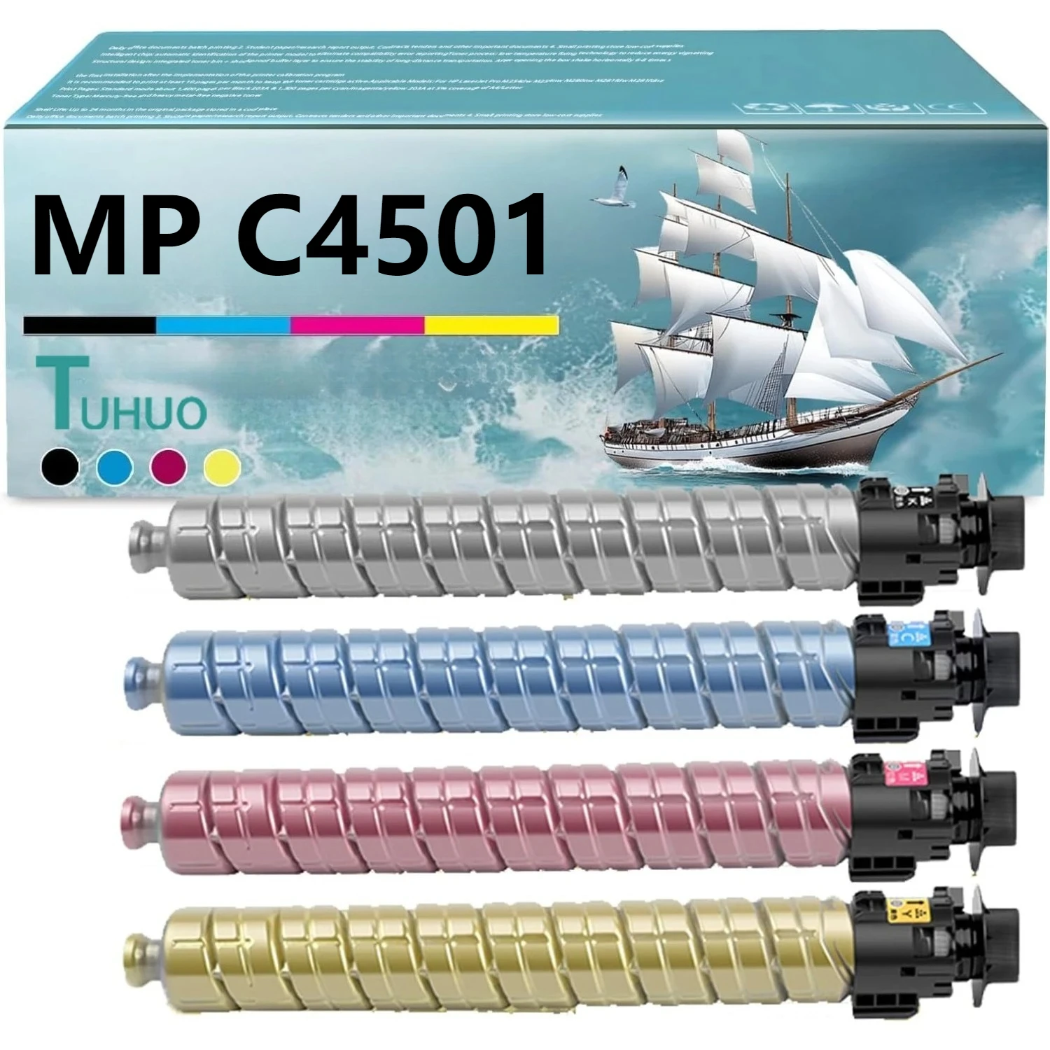 MP C4501 MP C5501 Toner Cartridge Compatible For Ricoh Aficio MP C4501 MPC5501 LD645C LD655C C9145 C9155 Printers