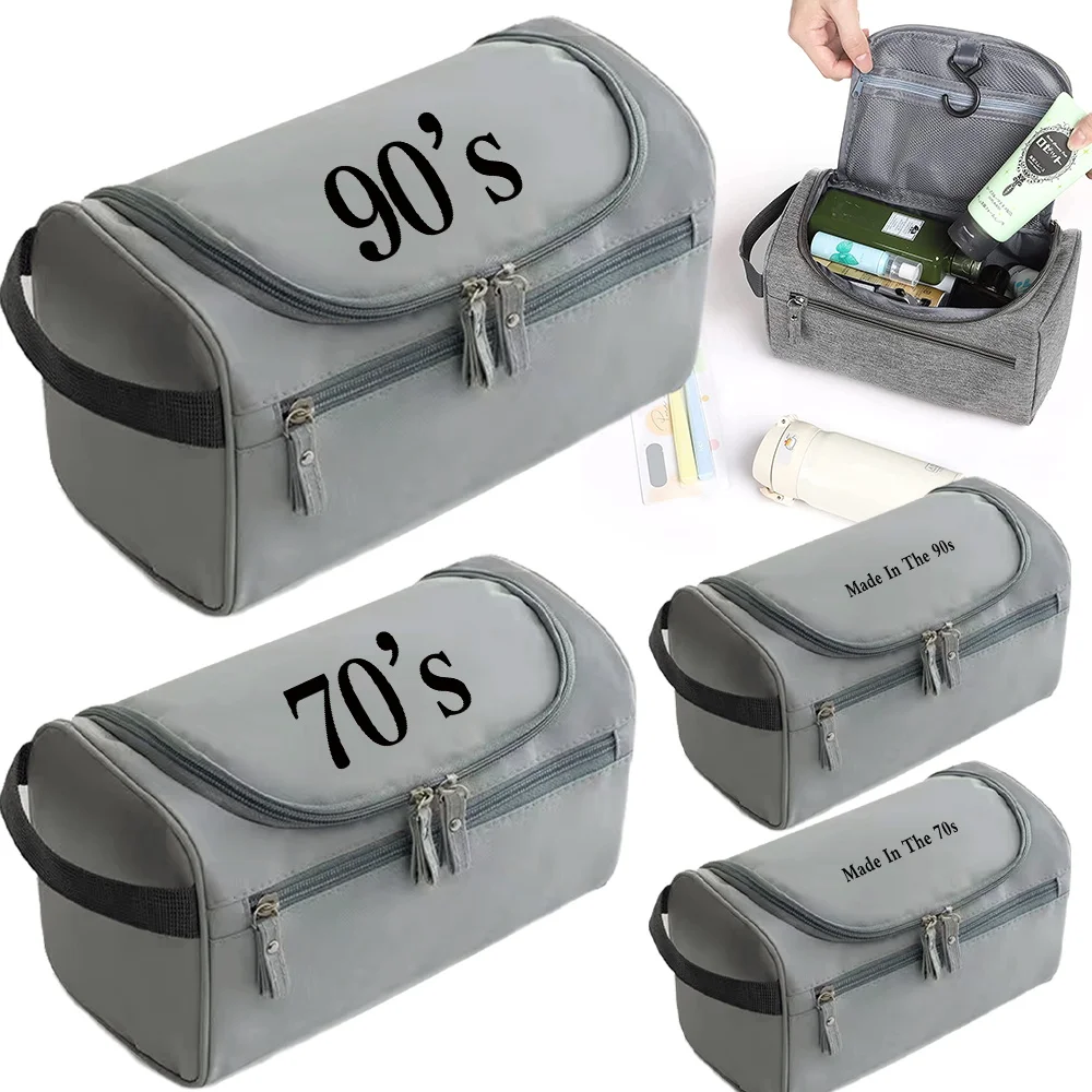 Wash Bag Big Capacity Women's Men's Universal Essential for Travel Outdoor Years Printing Series Toiletries Organizer