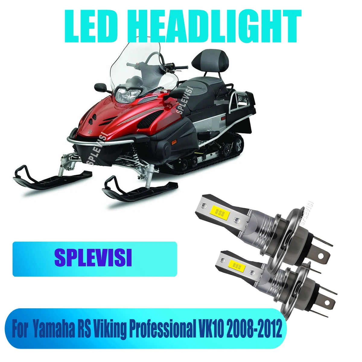 H4 45W Motorcycles LED White Headlight Bulb Long Lifespan For For Yamaha RS Viking Professional VK10 2008 2009 2010 2011 2012