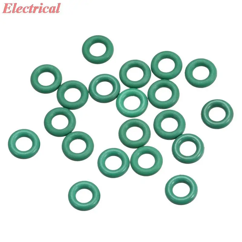 Fluorine Rubber O Rings, 5.5mm OD, 2.5mm ID 1.5mm Width, Seal Gasket Green