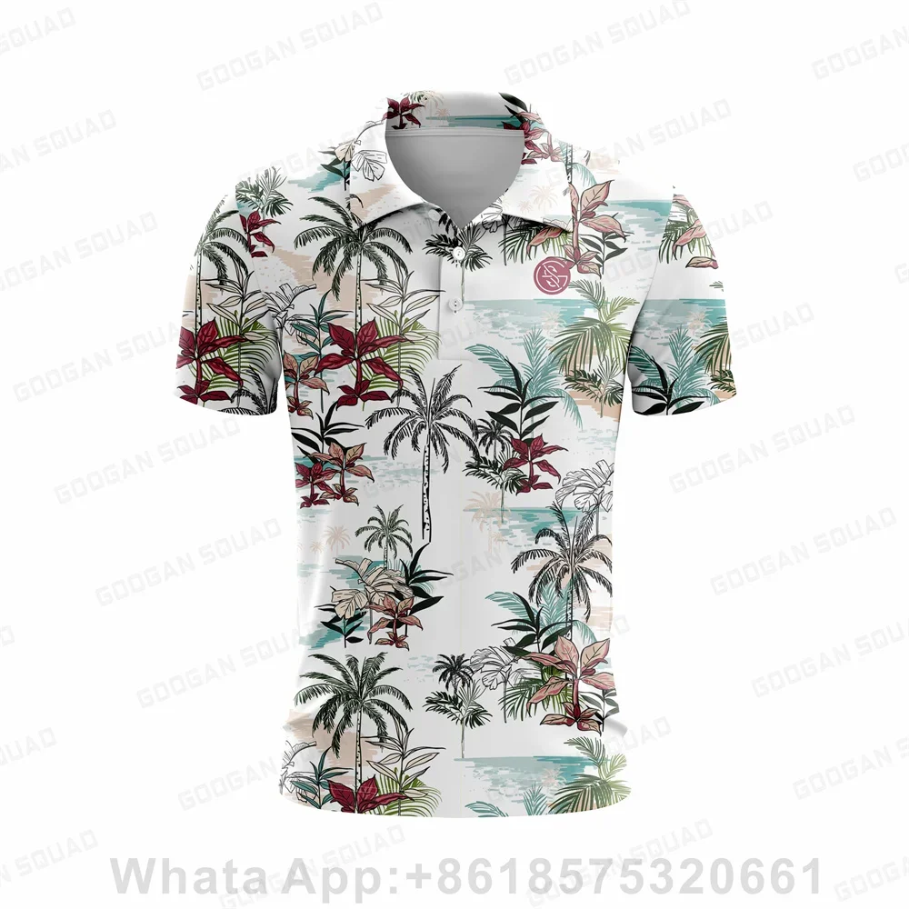 Men's Fashion Printed Polo Shirt Summer Short Sleeve Outdoor Golf Shirt F4 Racing Casual T-shirt Casual Wild Lapel Button Polo view 5