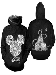 Mickey Mouse 3D Print Hoodie Disney Sweatshirt/Hoodie/Fleece Jacket Unisex Casual Hoodie Fashion Men's 3D Zip Hoodie