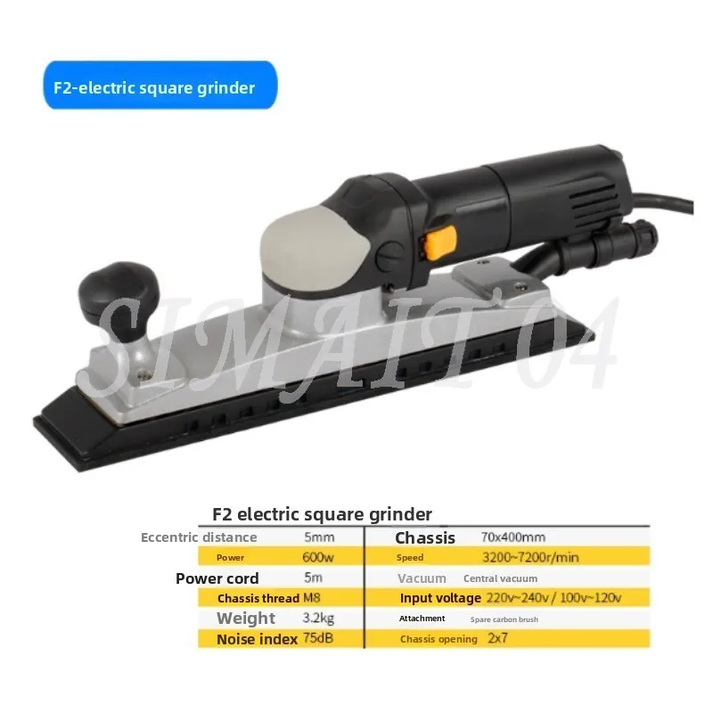 High Power Electric Orbital Sander Central Vacuum Brushed Motor Sander Random Orbital Sander