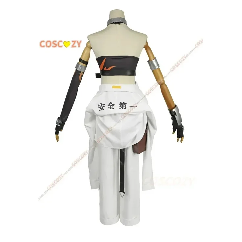 

3,k;6\g/CosplayZenless Zone Zero Koleda Cosplay Costume Wig Belobog Heavy Industries Uniform Orange Long Hair Eye Mask Hk;6,y'9\