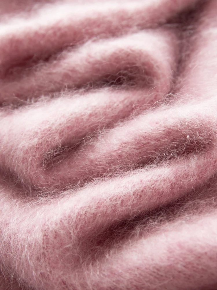 O-Neck Pullover Sweater Women's Solid 100% Cashmere Knitwear  Autumn Winter Long Sleeves Warm Soft Clothing Tops Luxury Style