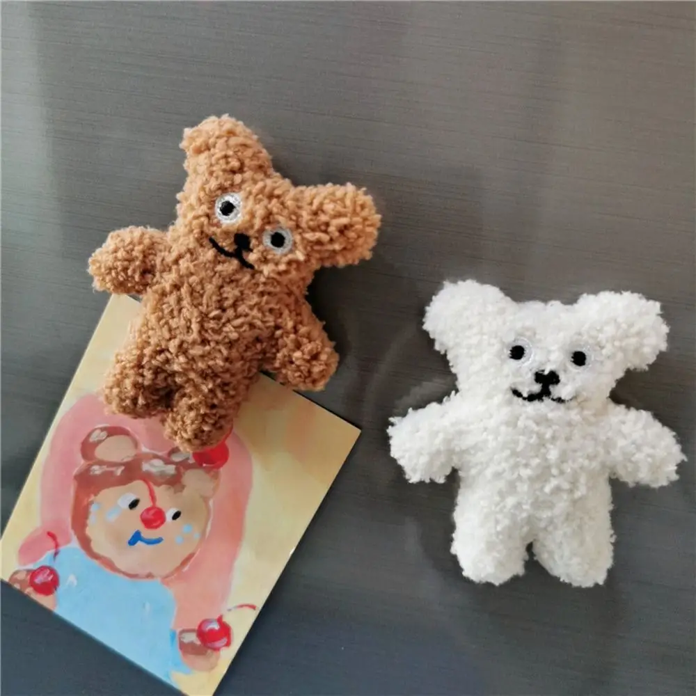 2 PCS Gift Souvenir Cute Cartoon Decal 3D Plush  Decals Refrigerator Sticker Bear Fridge Sticker Magnet